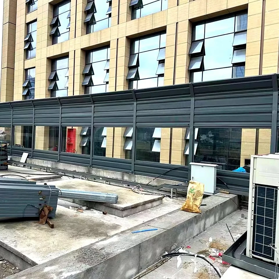 Source factory noise control curtain wall noise barrier industria HVAC mechanical equipment sound barriers acoustic panels