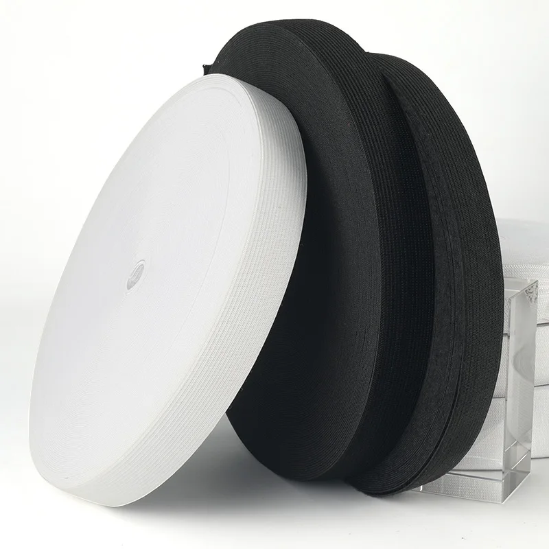 Factory Direct Sales sewing Elasticity Elastic Band Strap Webbing Knitted Custom 1 inch elastic Tape For clothing