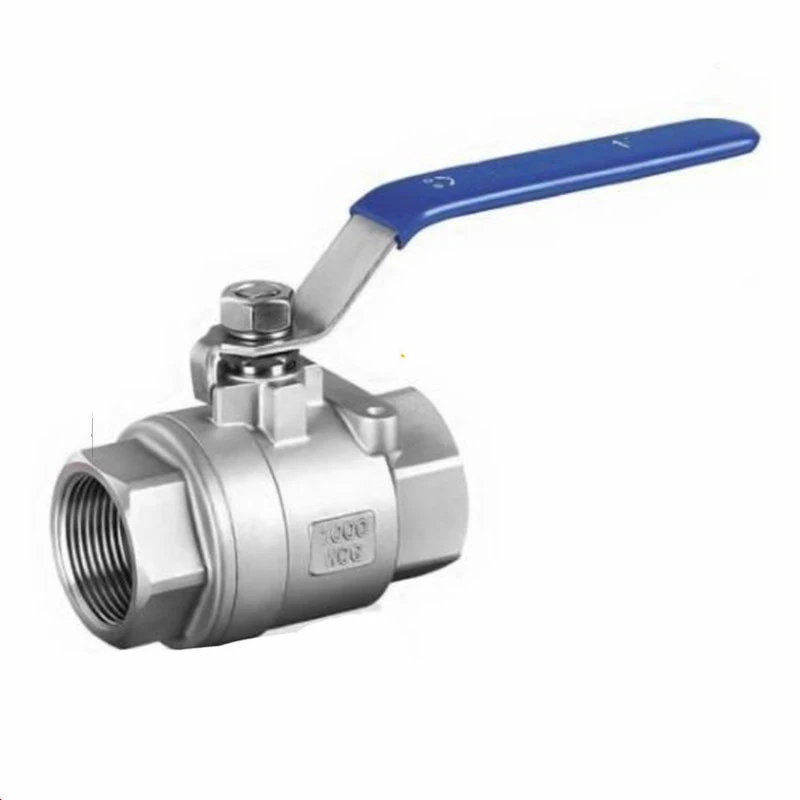 316 stainless steel ball valve two-piece high flow female threaded screwed valve