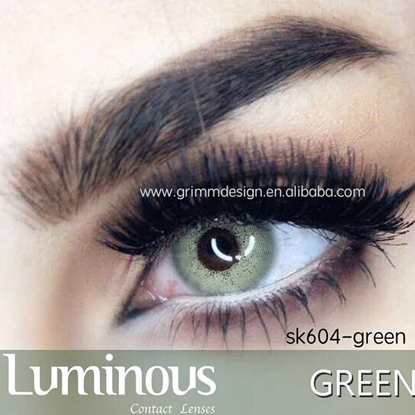 sk604 Green Luminous Wholesale Cheap contact lenses cosmetic Nature Look New Look contact lens cosmetic