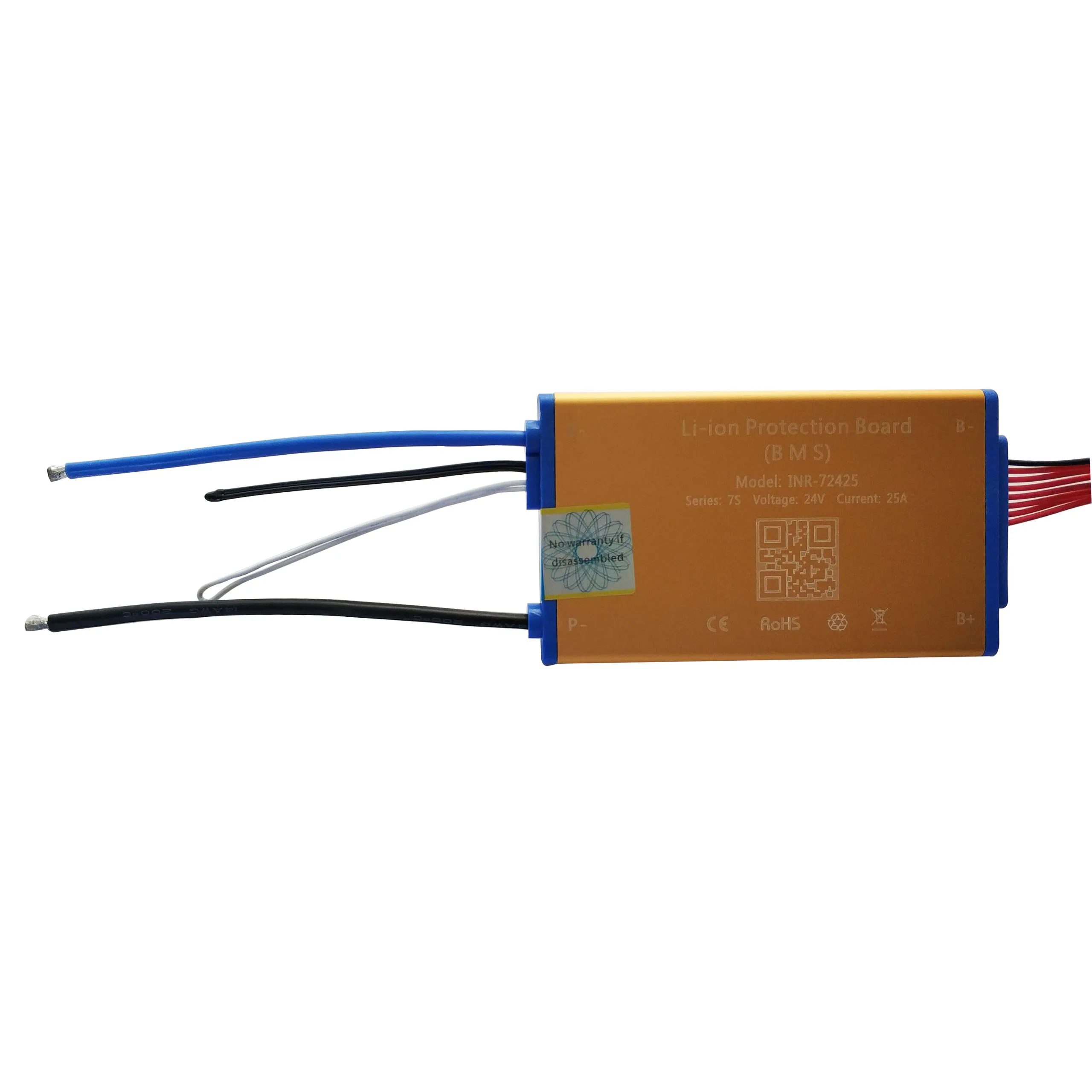 7S 24V 15A Золотой Smart BMS PCB с балансом датчиком температуры включенным выключателем той же защитной платой порта