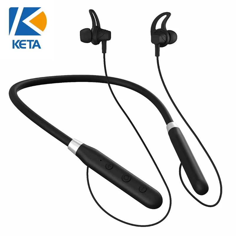 Sporty wireless Neckband Type C Earphone silicone ear hook neckband headphones BT5.0 for All Smart Phones