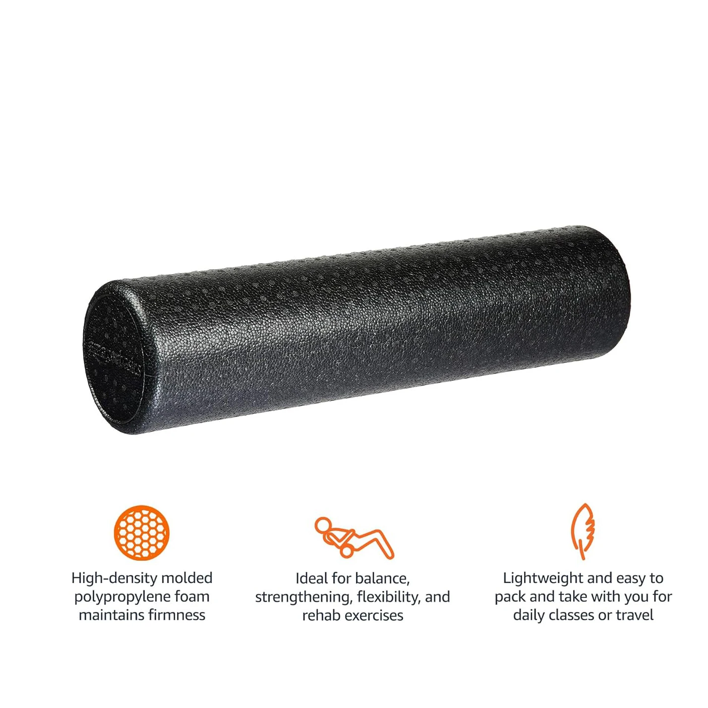 Custom Basics High-Density Round Fitness Massage Yoga Wheel Column EPP Foam Roller Exercise Massage Muscle Recovery