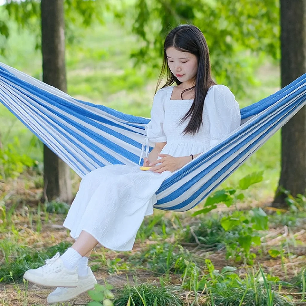 Manufacturer High Quality Canvas Camping Hammock New Style Portable Wear-resistant Sleeping bed For Outdoor