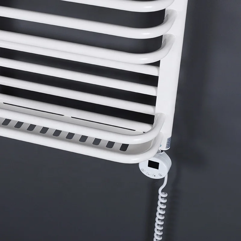 Hot Sale White Electric Towel Dryer Heated Towel Rack Towel Warmer For Bathroom
