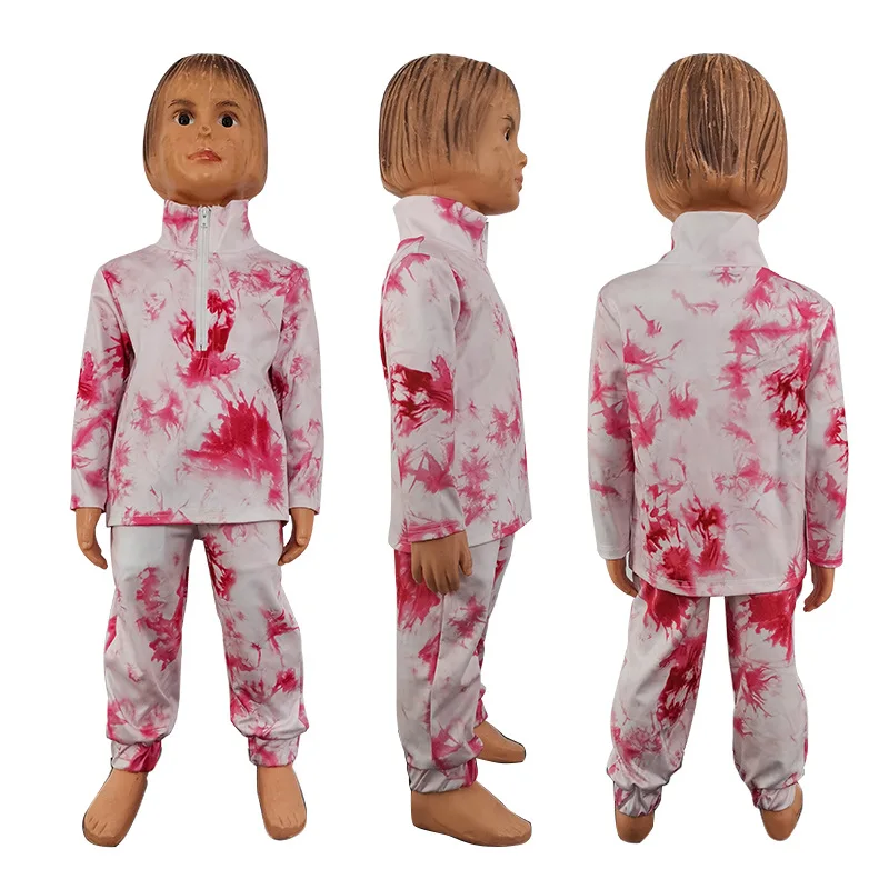 2021 Fall mommy and me outfits Tie dye hoody 2pcs long sleeve pants sets family matching Fall set women hoodies two piece sets