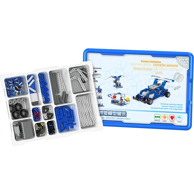 Kids 4 IN 1 Toy building block making machine Kits 236PCS Building Block Sets Creative Building Blocks Toys