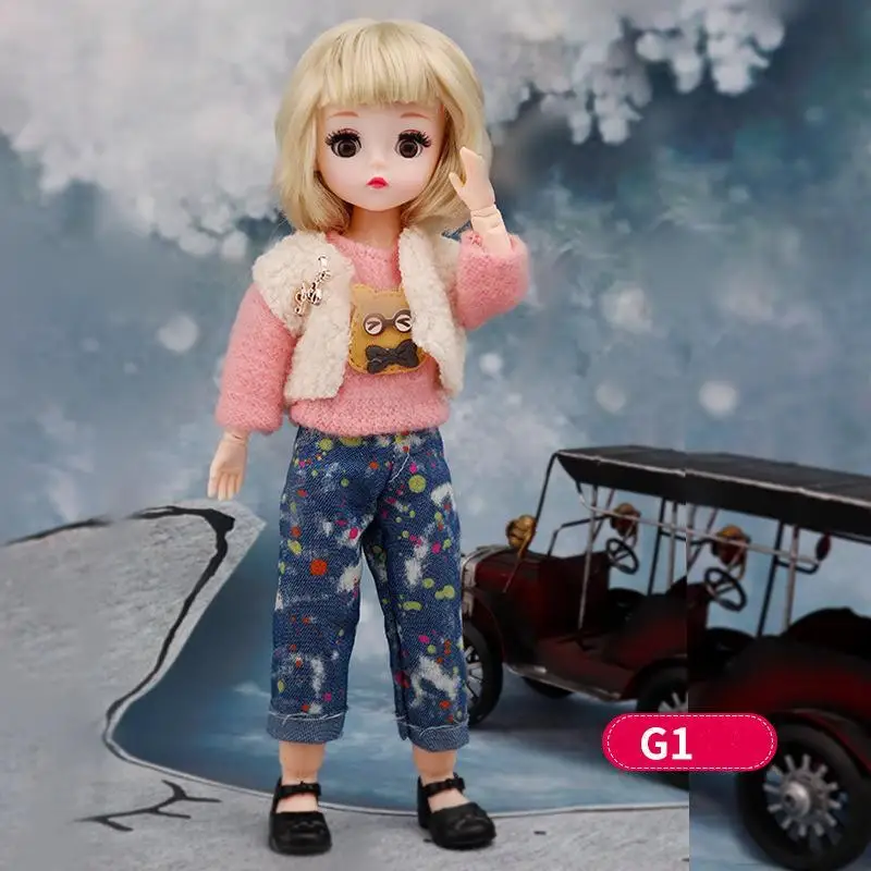 Surprise Gift Kids Friendly Playmate Moveable Limbs bjd Cute Ball Jointed Doll for Girl Daily Play