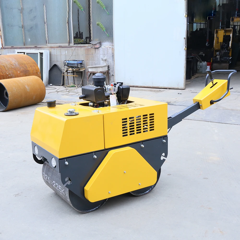 Small Walk-Behind Double Drum Hydraulic 500kg 800kg Mini Road Roller Compactor
