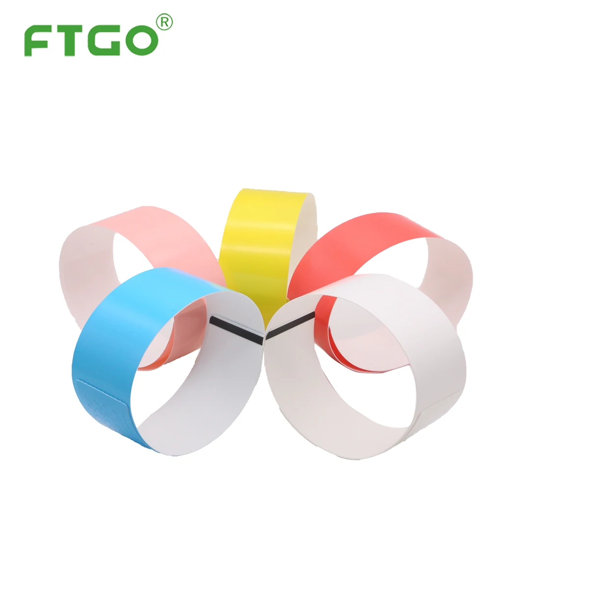 
FTGO custom made event wristbands with closure waterproof event ticket bracelet 