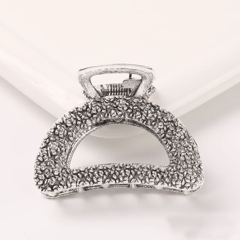 Fashion 5cm Small Metal Hair Claw Alloy Jaw Claw Clips Non Slip Hair Clamps For Women Girls Hair Barrette