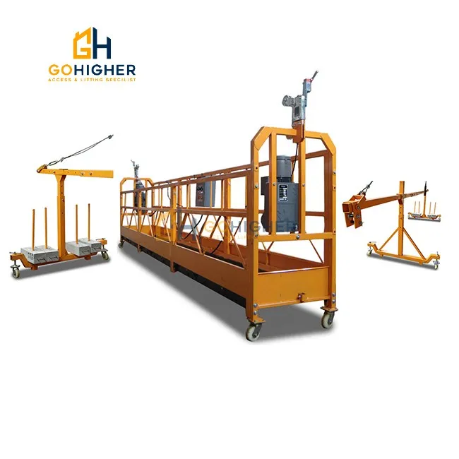 motorized gondola zlp800 hise rise suspended working platform cradles for construction electric rocker scaffolding