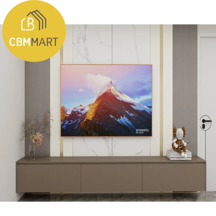 American Modern Apartment High Quality Pantry Kitchen Living Room Wood Marble Bench TV  Furniture Cabinets Set Design