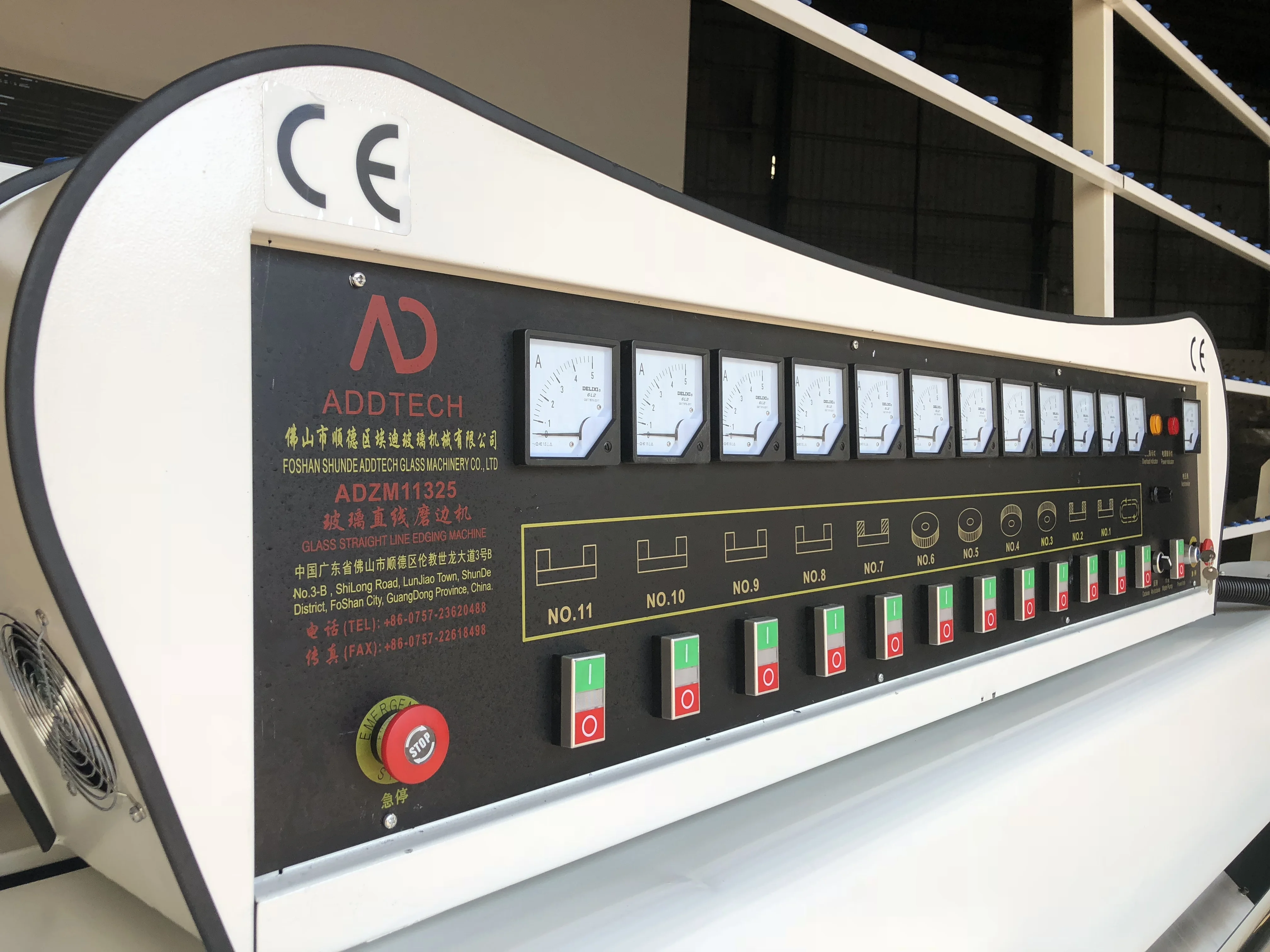 CE Vertical glass edging polishing machine for glass straight edge