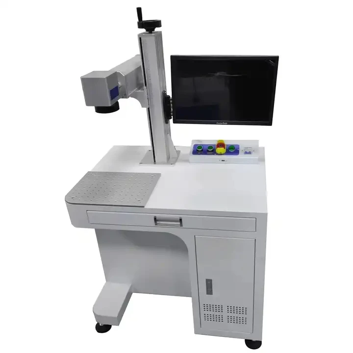 Portable Small Fiber Laser Max Raycus JPT Cnc Desktop Color Fiber Laser Marking Machine Price for Metal Sale 20w 30w 50w 100w