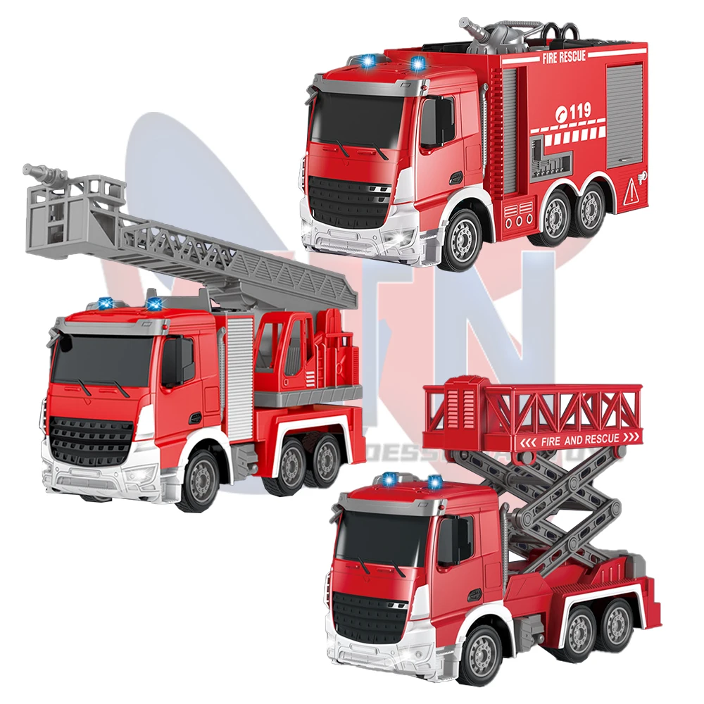 2.4G Fire Fighting Toy Rc Truck 7 Channel Radio Control Fire Car Spray Water Rc Fire Engine Toy