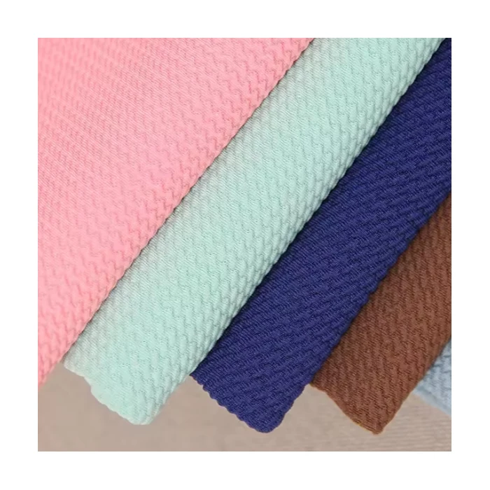 Wholesale solid color in stock knit 4 way stretchy knit liverpool bullet fabric for bows