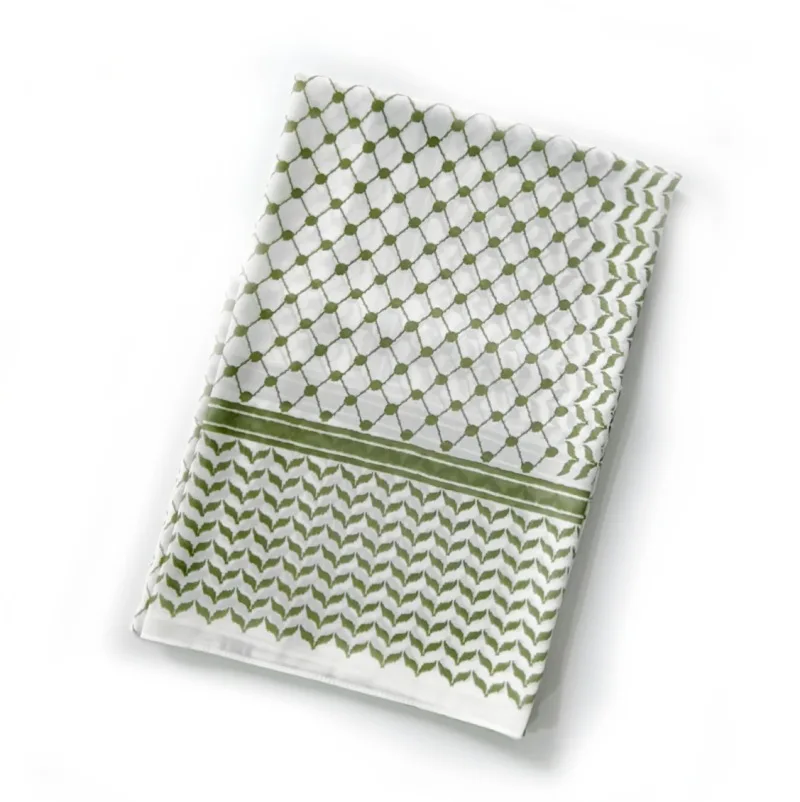 2024 Multicolour New Keffiyeh Palestine Print Women Hijab Arab Scarf Colorful Printed Bubble Long Chiffon Bandanas