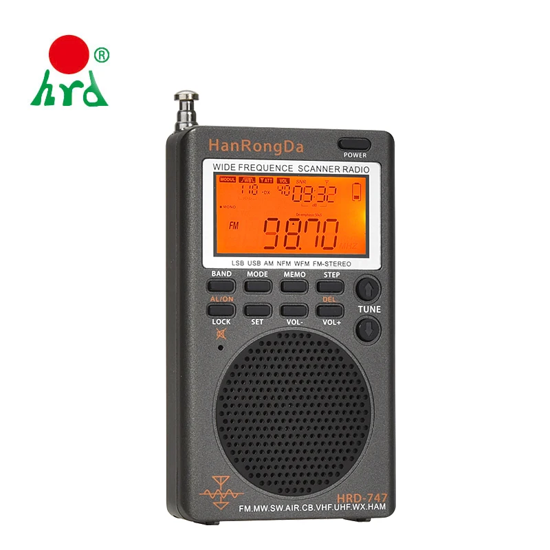 All Band Mini Digital AM FM SW SSB AIR Pocket Portable Radio Receiver