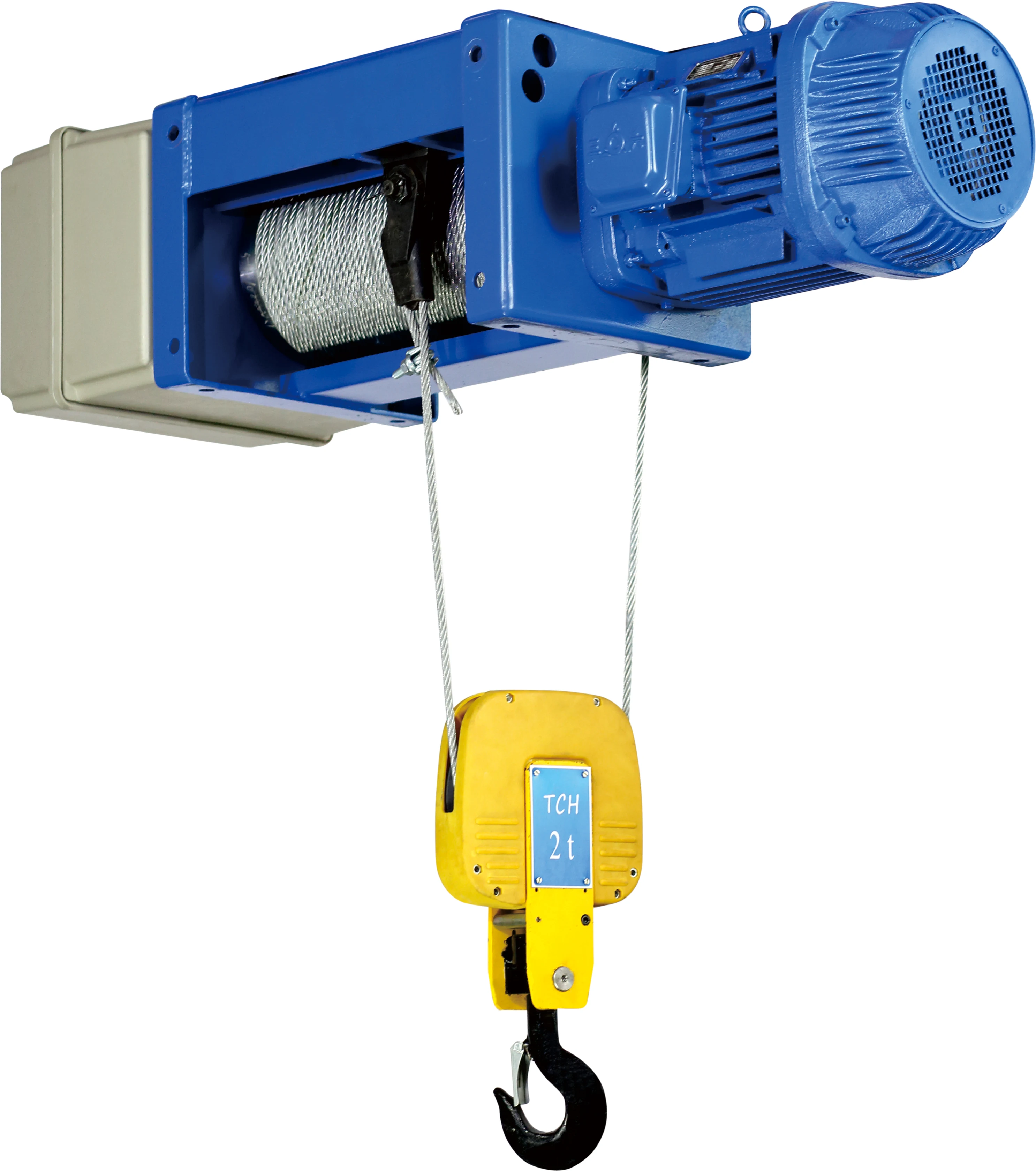 Single beam Bridge hoist electric fixed hoist wire rope crane hoist high quality