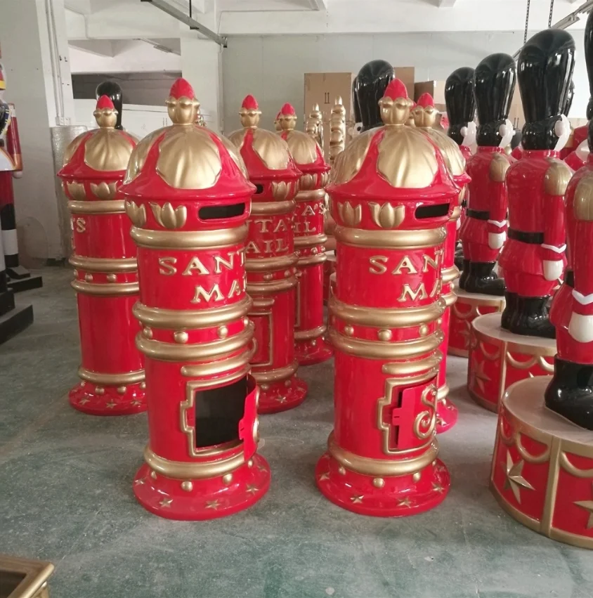 Новогодний декоративный почтовый ящик, 168 см