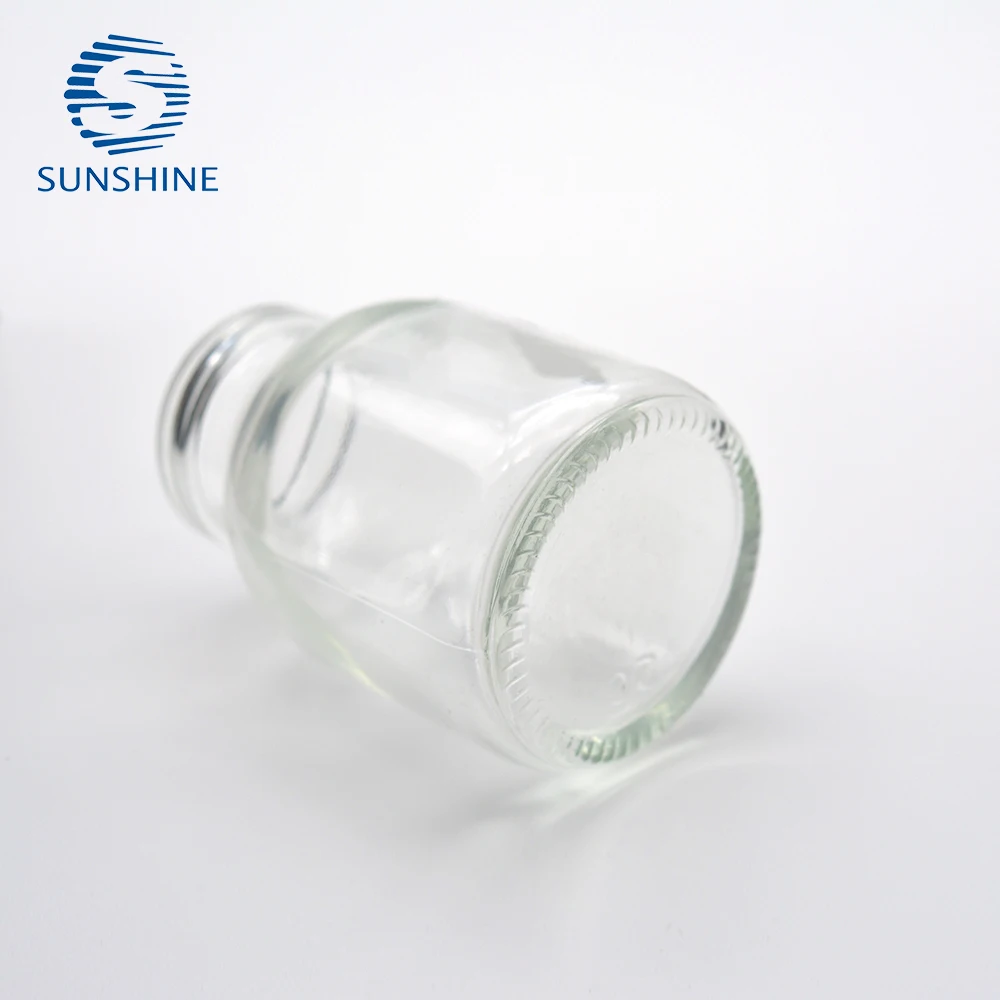 50ml moulded glass vial clear glass bottle for infusion with rubber stopper and aluminum cap