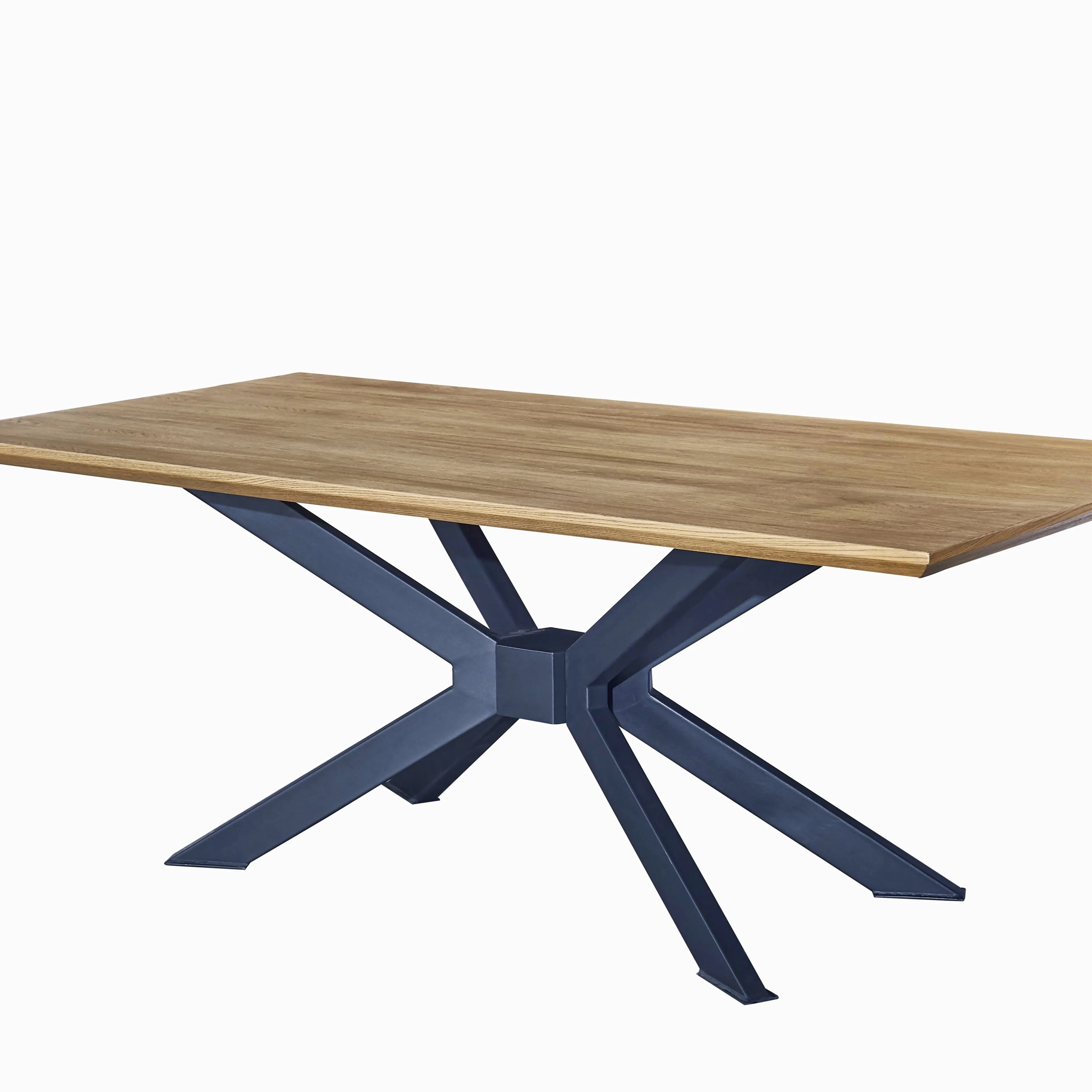 
Contemporary European Style Metal Legs Dining Table / Modern Luxury Wood Dinning Room Table For Home 
