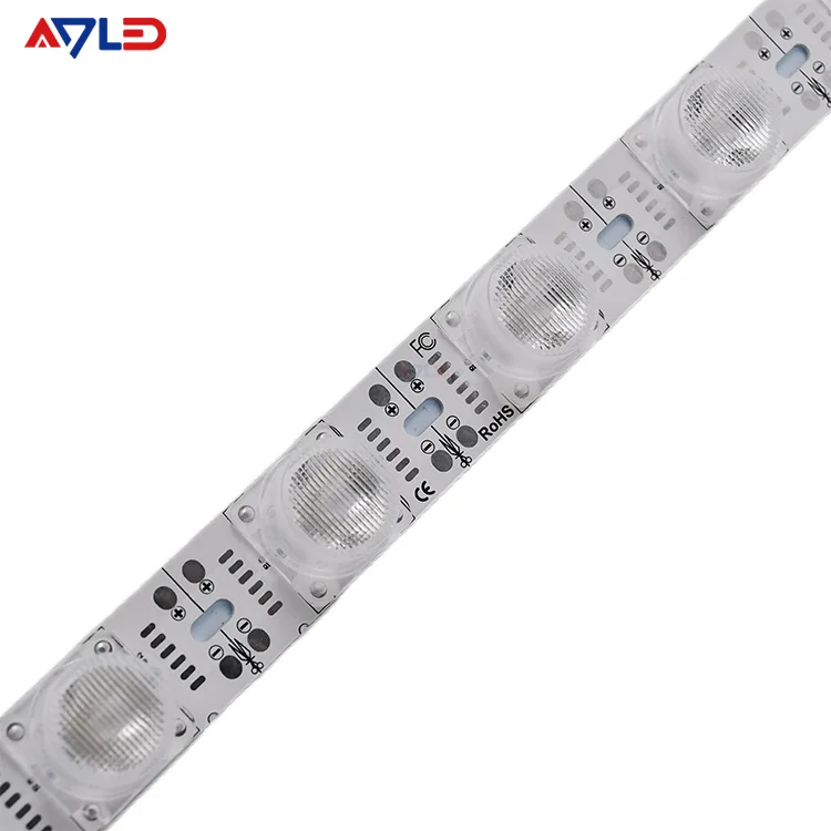 ADLED high quality 18leds/m 28.8w 15*45 degree Edgelit Light Box RGB 6500k 4000k 3030 SMD LED Rigid Bar