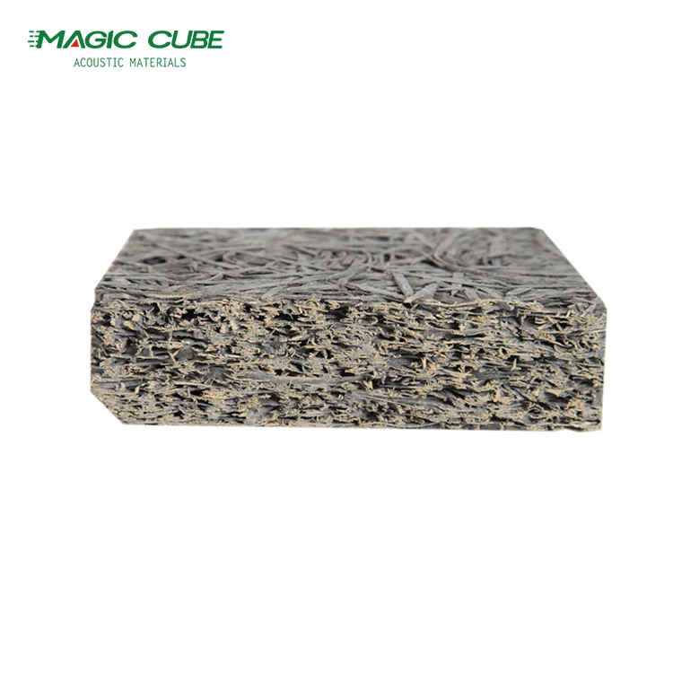 Recording Studio Background Wall Wood Wool Acoustic Panel For Conference Room