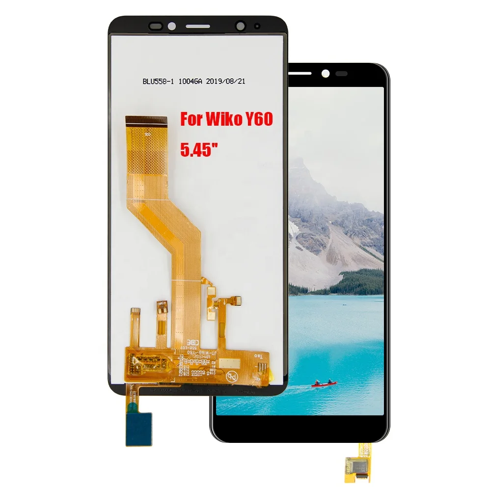 Полные ЖК-дисплеи WikoY60 для Wiko Y60, ЖК-дисплей 5,45 дюйма для WikoY60, ЖК-дисплей с сенсорным экраном и дигитайзером в сборе