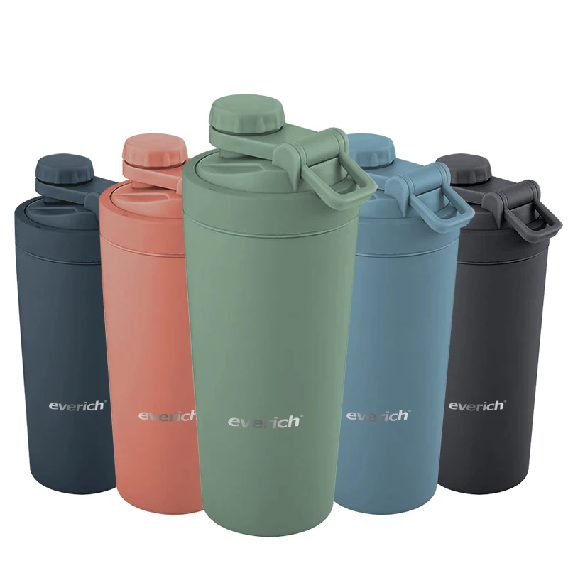 stainless steel insulated shakers with mix ball easy protein shaker