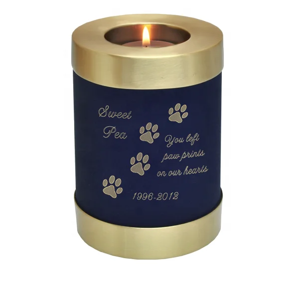 Candle Holder Keepsake Pet Cremation Funeral Tube Urns