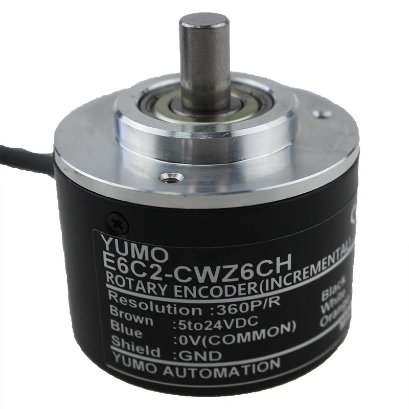 
USYUMO E6C2-CWZ6CH 50mm outside diameter AB 90 phase difference incremental rotary encoder 