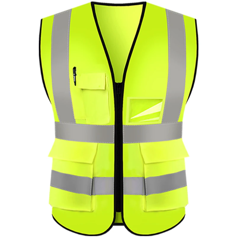 Custom LOGO S-3XL Safety Construction CE Engineer Motorcycle Cycling Work Industrial Security Reflect Jacket Reflector Vest