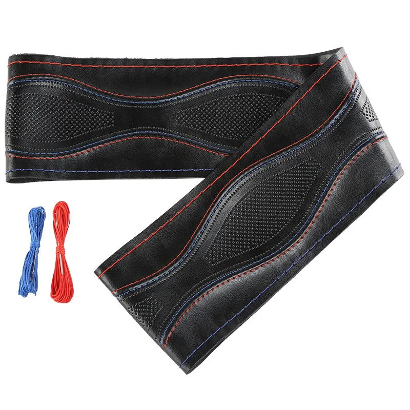 SF185 Sports Style Hand Sew Steering Wheel Cover