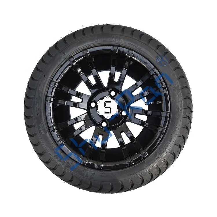 12 inch Aluminum  Wheels Outdoor Sports  Golf Cart Wheels and Tires Combo fit Club Car, Ymh, Ezgo Golf Cart LowPro Combo
