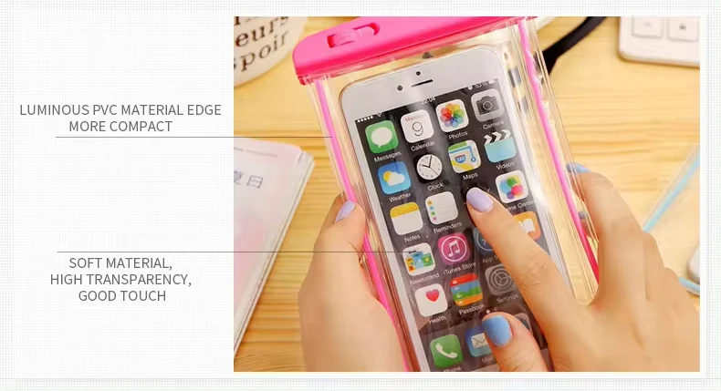 Compatible With Swimming Diving Large handphone Waterproof Phone Pouch Cellphone Dry Bag Waterproof Case cover For Mobile Phone