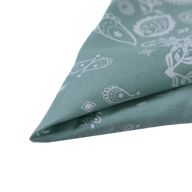 Customized Factory Double Print Bandana Custom Logo Fans Cotton Bandana Square