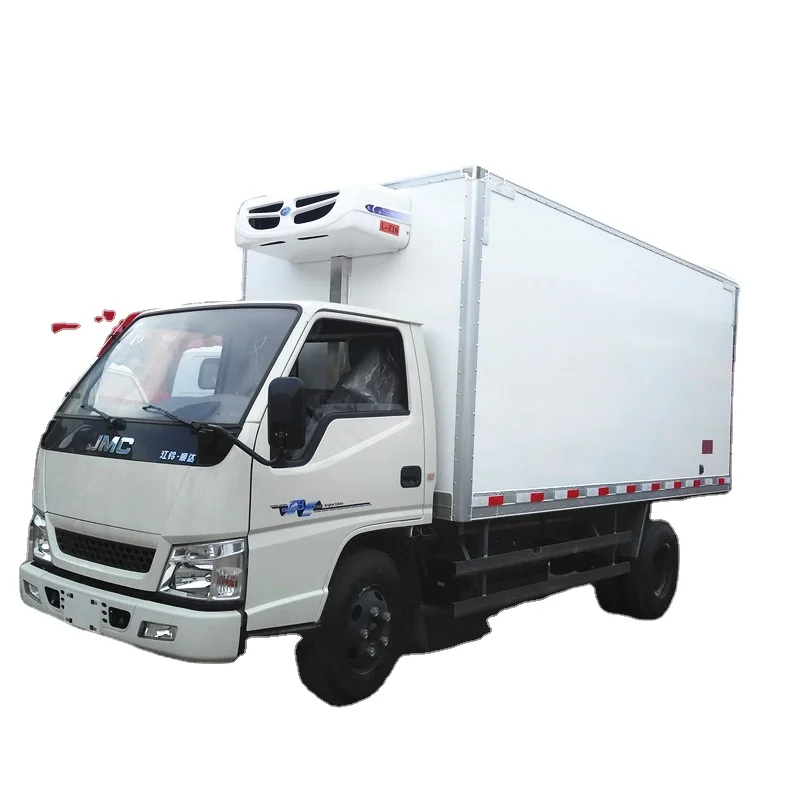 JMC 4x2 2ton мини-холодильник грузовик коробка охлаждающая лопасть транспортировка замороженных или свежих товаров Холодильник экспорт