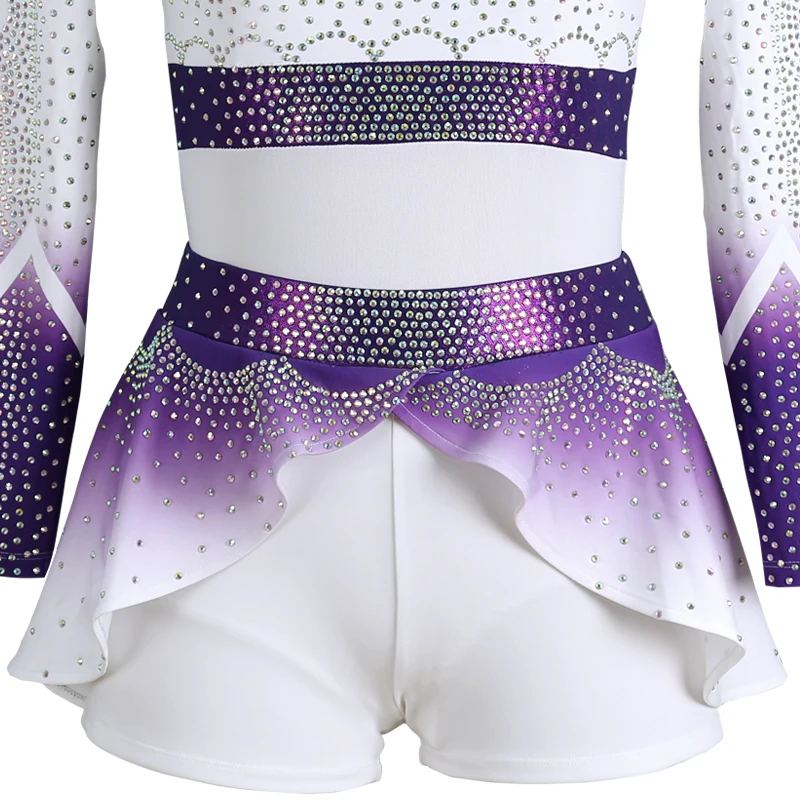 2022 Latest crop top custom design all stars competition long sleeve cheer costume cheerleading uniforms
