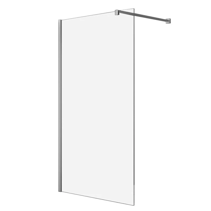 Ningjie simple bathroom glass shower door frameless  shower screen