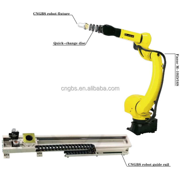 Four Major Families of Industrial Robots FANUC M-10id/16S Handling Robot with Robot Fixture 16kg Playload for Material Handling