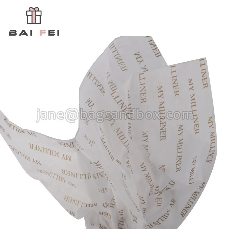 
Baifeipacking Custom Wrapping Tissue Paper With Company Logo Wholesale 