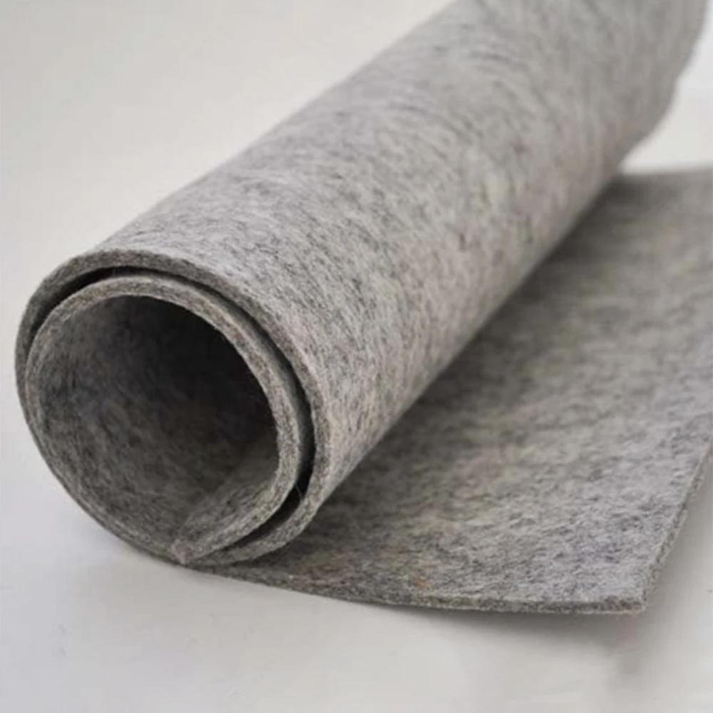 Needle Punched Nonwoven Fabric in Stock table cloth wool carpet felt fabric