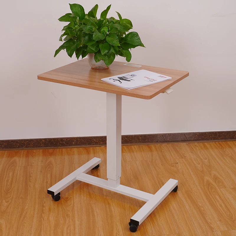 Home office gas lift desk movable
