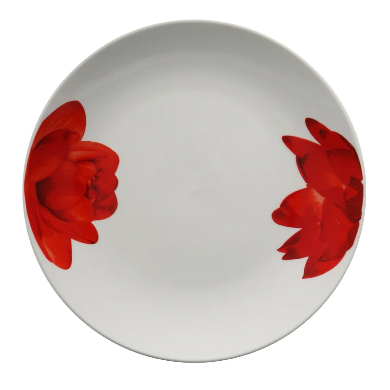 Wholesale Cheap Price Decal  Porcelain Tableware Sets Simple Style Ceramic Crockery Dinnerware Sets