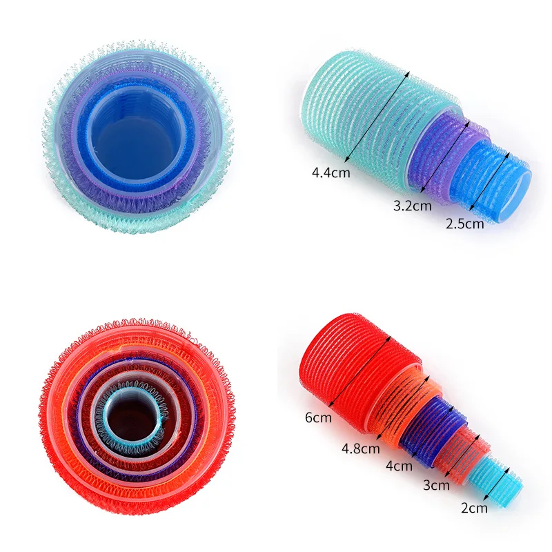 Luma DIY Hairdressing Tools Hair Rollers 33 Pcs Set 22 Self Grip Hair Rollers 10 Duckbill Hair Clips 1 Drawstring Bag