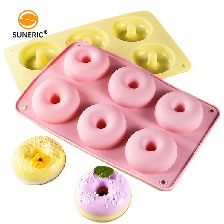 Non stick doughnut sheet mould bagel tray silicone donut mold for baking