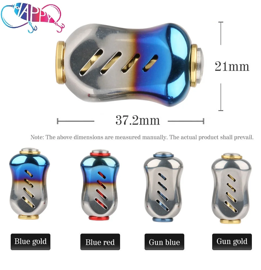 Wholesale 2pcs/box fishing reel rock knob metal Retrofit Stainless steel fishing gear accessories fishing reel handle knobs