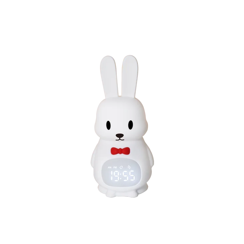 Cute Portable Led Rabbit Silicone Sleep Trainer For Baby Kid Bed Room  Rechargeable